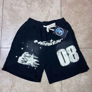 Hellstar Men's Black Athletic Shorts